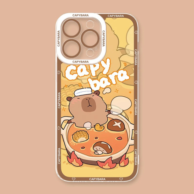 卡皮巴拉透明防摔軟殼-CASEZONE