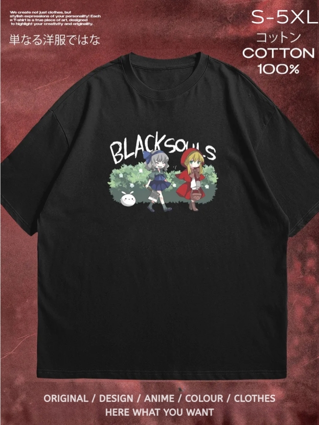 BLACK SOULS 小紅帽短袖T恤