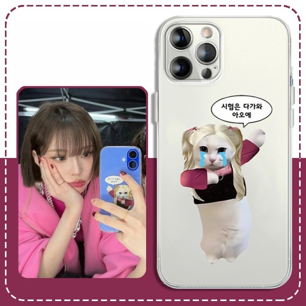 柳智敏winter高清彩繪全包防摔矽膠殼-CASEZONE