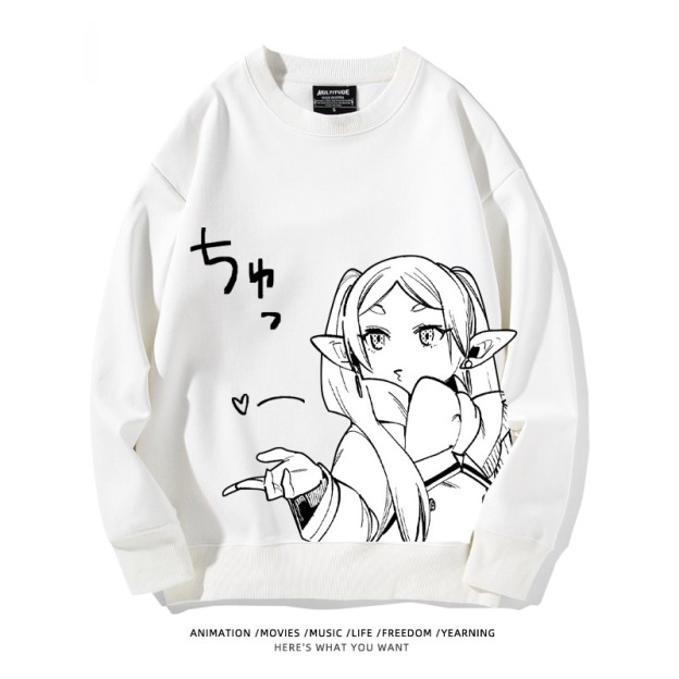 葬送的芙莉蓮 秋冬新款 親子情侶裝圓領長袖