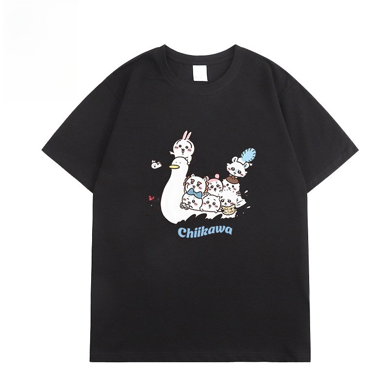 Chiikawa吉伊卡哇 人魚島的秘密 印花短袖T恤