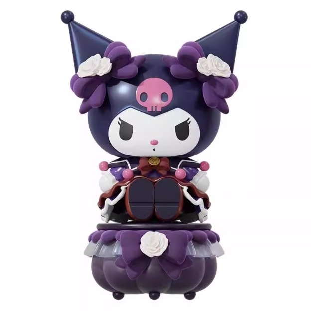 正版三麗鷗庫洛米美樂蒂薔薇玫瑰大娃擺件-CASEZONE