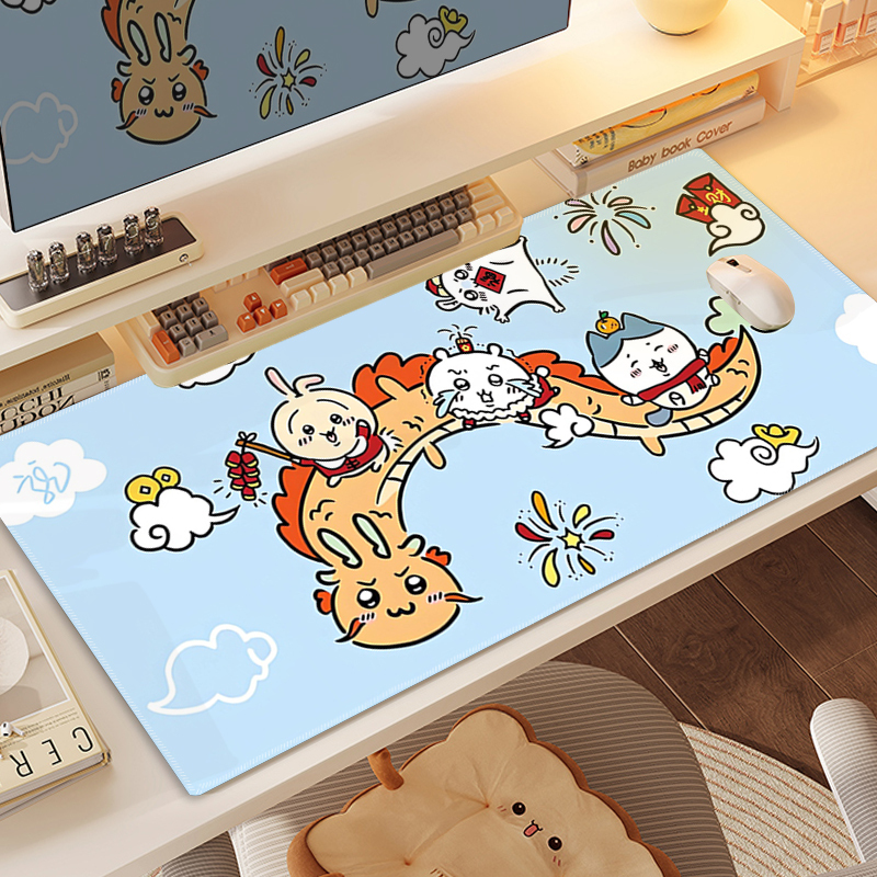 Chiikawa 主題桌墊 布質滑鼠墊-CASEZONE