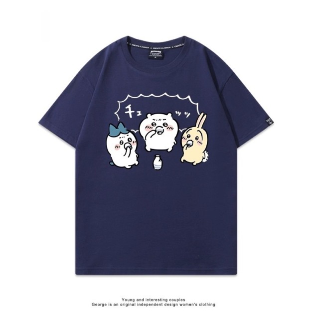Chiikawa 2025親子情侶男女同款 印花短袖T恤-CASEZONE