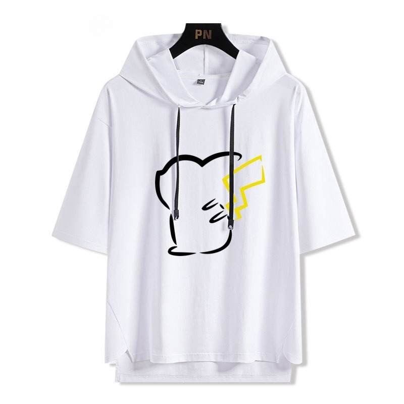 寶可夢新款 親子情侶男女款連帽短袖T恤