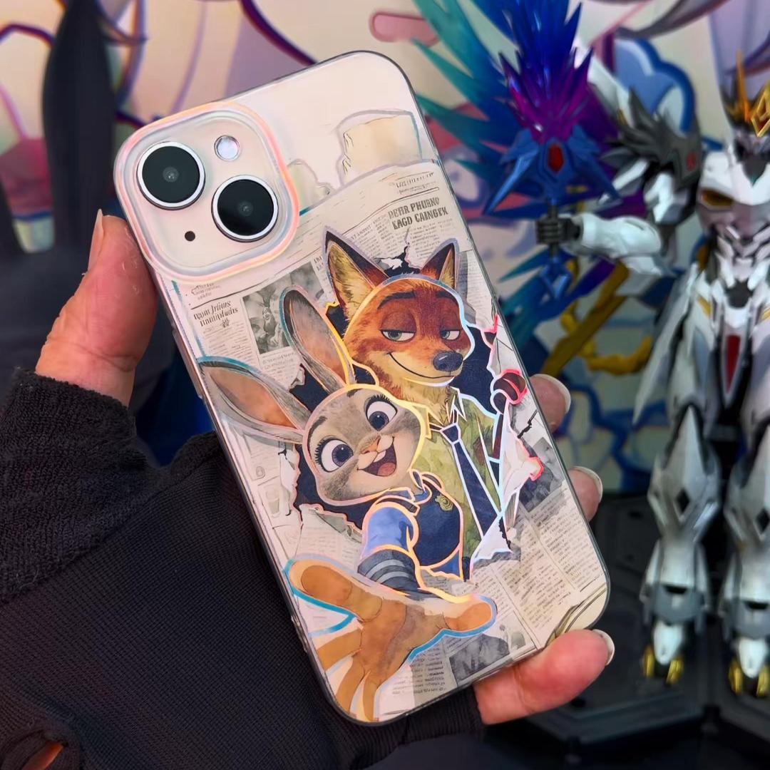 動物方城市 極光金漸變手機殼