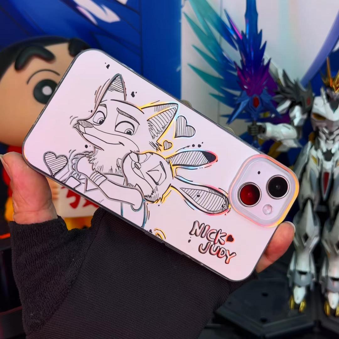 動物方城市 極光金漸變手機殼