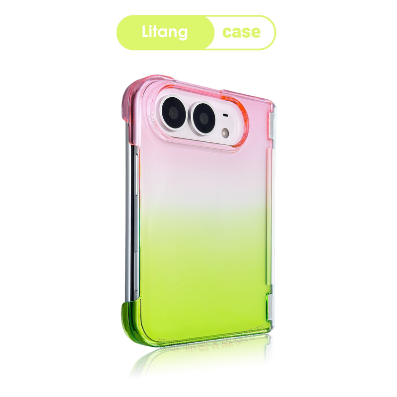 iPhone Duo 折疊手機殼｜漸變磁吸防摔殼・金屬支架保護殼