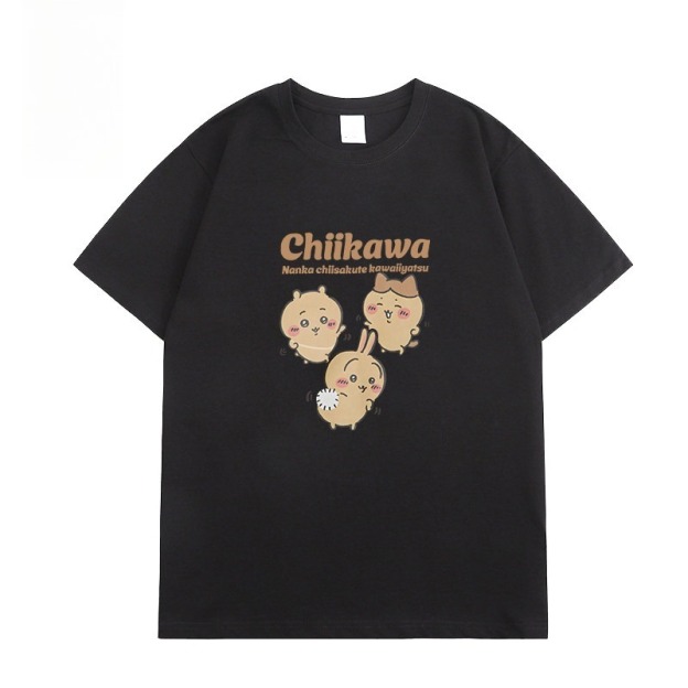Chiikawa吉伊卡哇 人魚島的秘密 印花短袖T恤