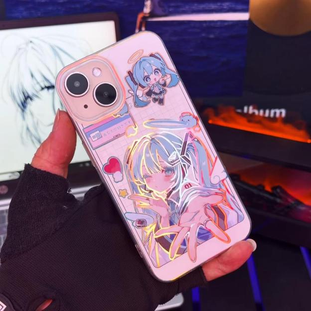初音未來極光金防摔手機殼-CASEZONE