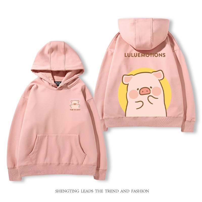罐頭豬LULU 2025秋冬新款 親子情侶裝連帽衛衣