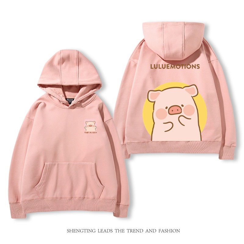 罐頭豬LULU 2025秋冬新款 親子情侶裝連帽衛衣