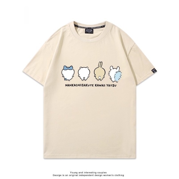 Chiikawa 2025親子情侶男女同款 印花短袖T恤-CASEZONE