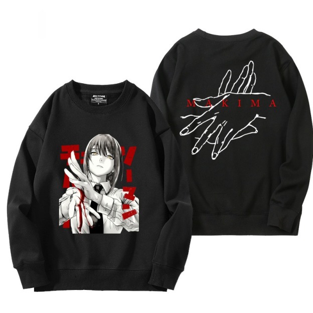 鏈鋸人 秋冬新款 親子情侶裝圓領長袖