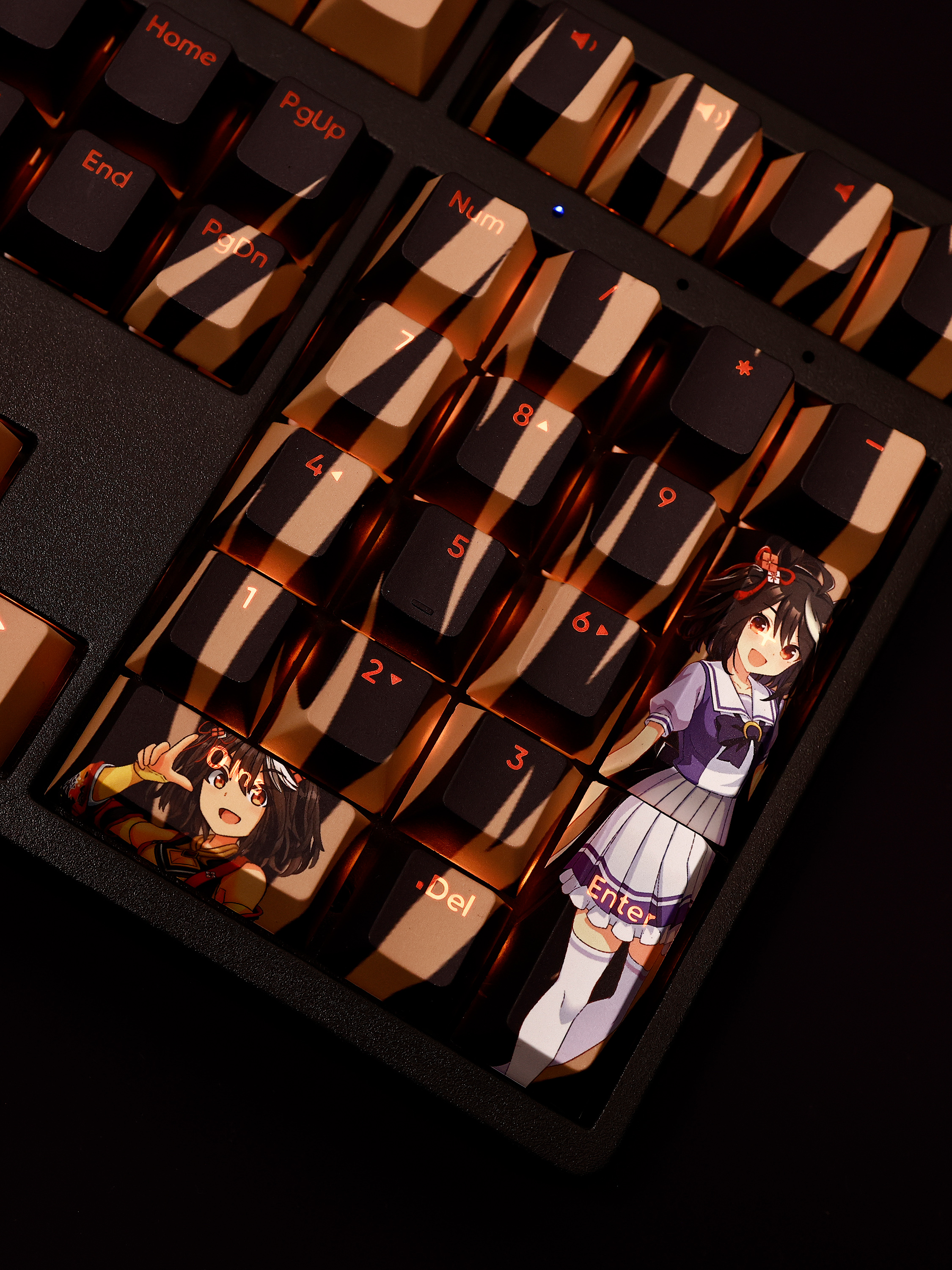 北部玄駒賽馬娘透光RGB108鍵標準配列衛星軸鍵帽-CASEZONE