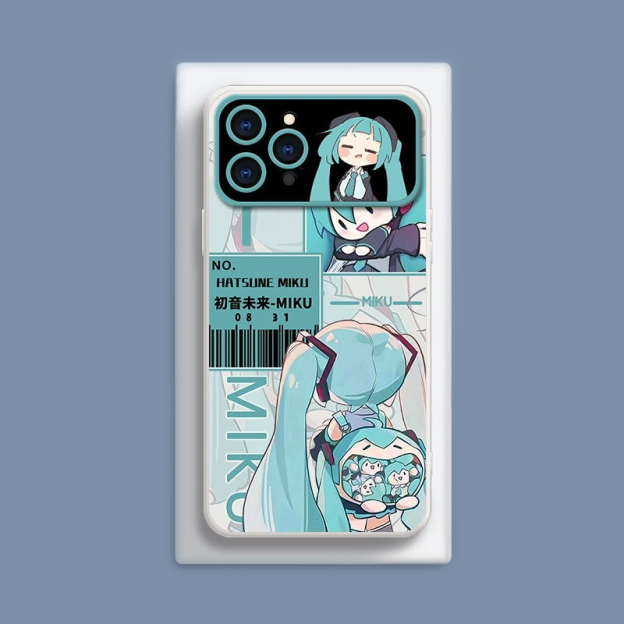 初音未來液態大視窗全包矽膠防摔軟殼-CASEZONE