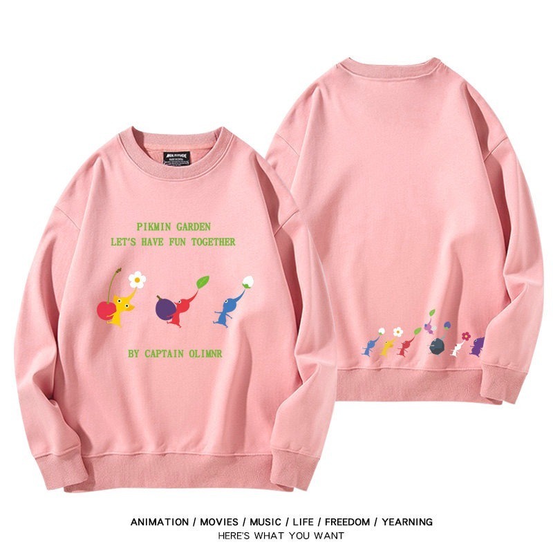 皮克敏PIKMIN4聯名男女同款情侶親子 圓領長袖