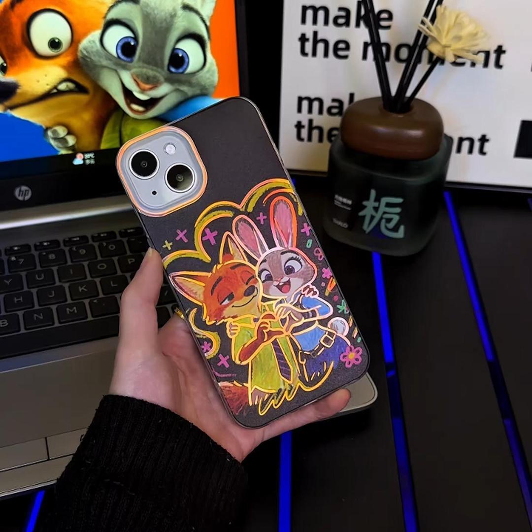 動物方城市 極光金漸變手機殼