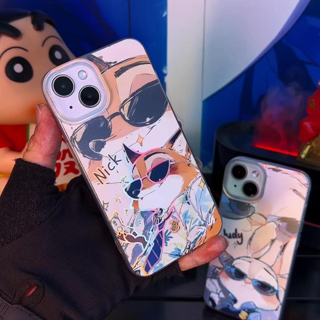 動物方城市 極光金漸變手機殼