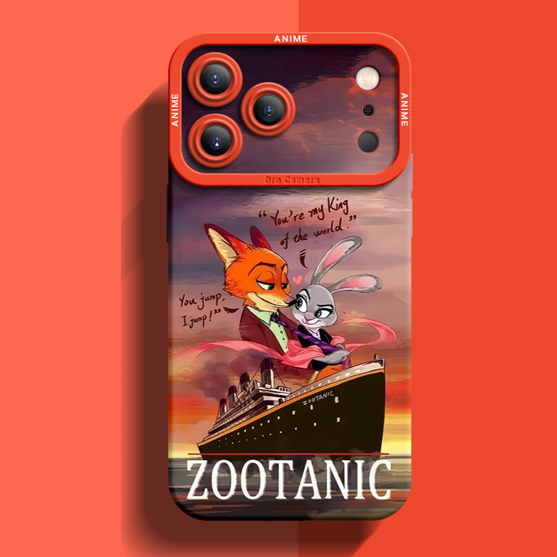 動物方城市液態矽膠全包防摔軟殼