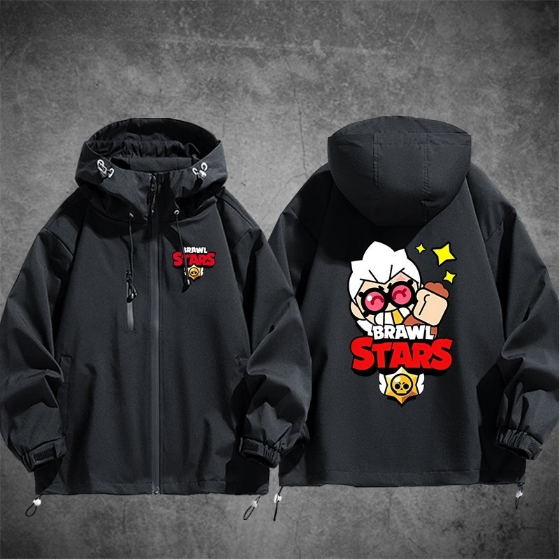 Brawl Stars荒野亂鬥周邊 男女同款秋冬衝鋒衣