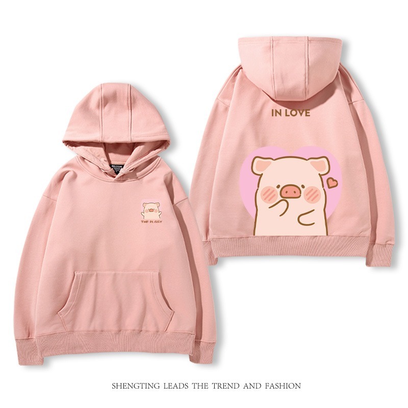 罐頭豬LULU 2025秋冬新款 親子情侶裝連帽衛衣