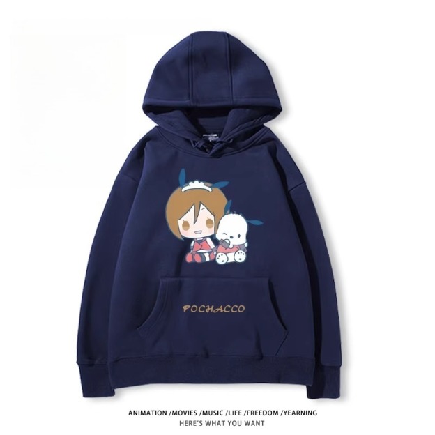 初音未來X三麗鷗新款 親子情侶男女款連帽衛衣
