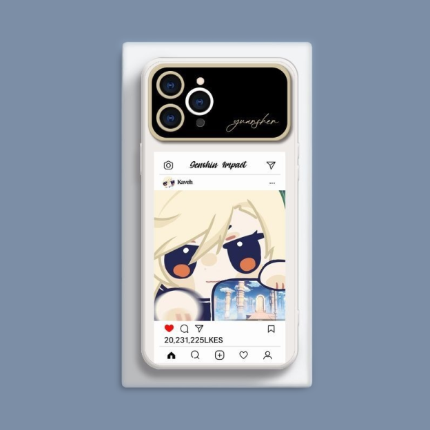 原神液態大視窗全包矽膠防摔軟殼-CASEZONE