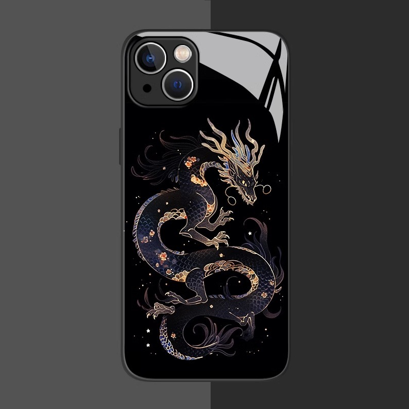 國潮黑龍新款高清全包防摔玻璃殼-CASEZONE