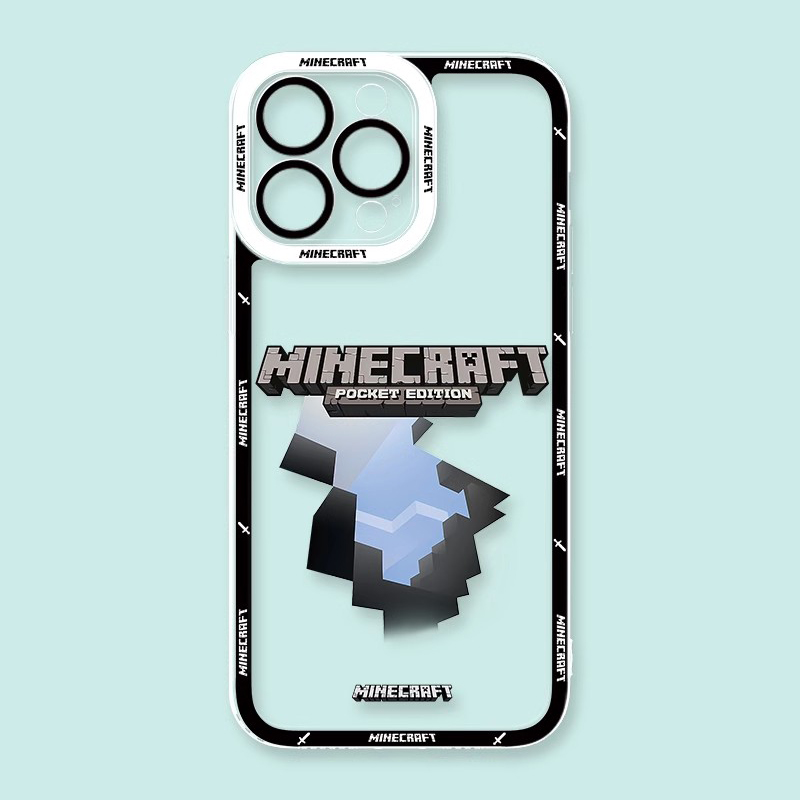 Minecraft我的世界透明防摔軟殼-CASEZONE