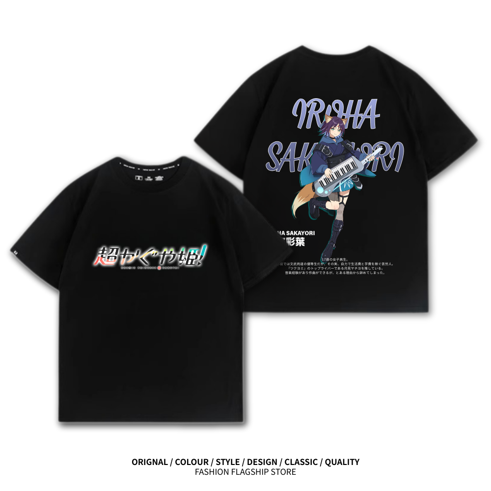 超時空輝耀姬 動漫主題印花短袖T恤