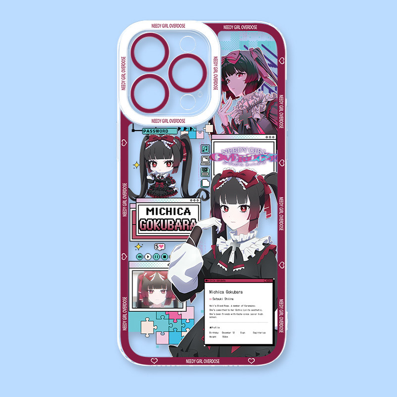 主播女孩重度依賴天使眼透明手機殼