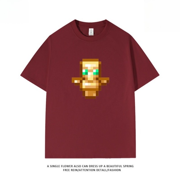 Minecraft不死圖騰 印花短袖T恤