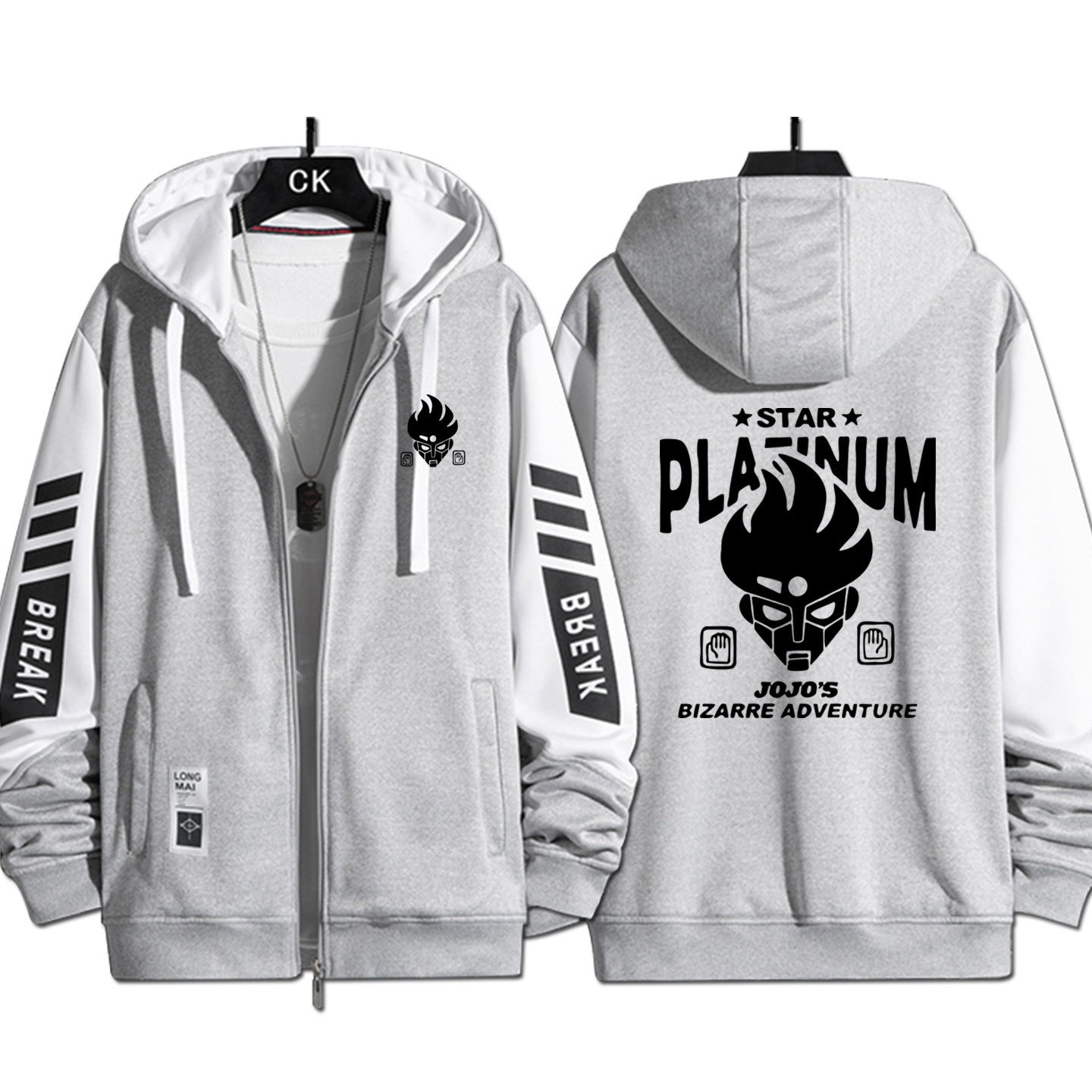 JOJO的奇妙冒險周邊 手繪連帽衫 春秋舒適外套