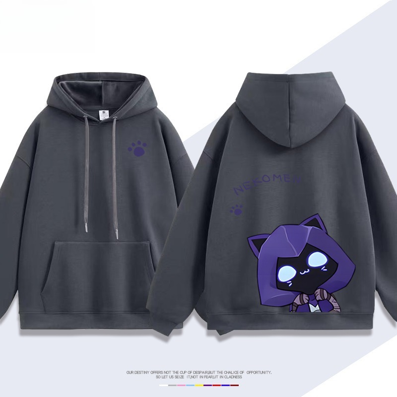 瓦羅蘭特歐門貓貓新款 親子情侶男女連帽衛衣