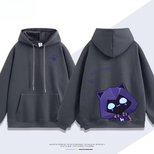 瓦羅蘭特歐門貓貓新款 親子情侶男女連帽衛衣