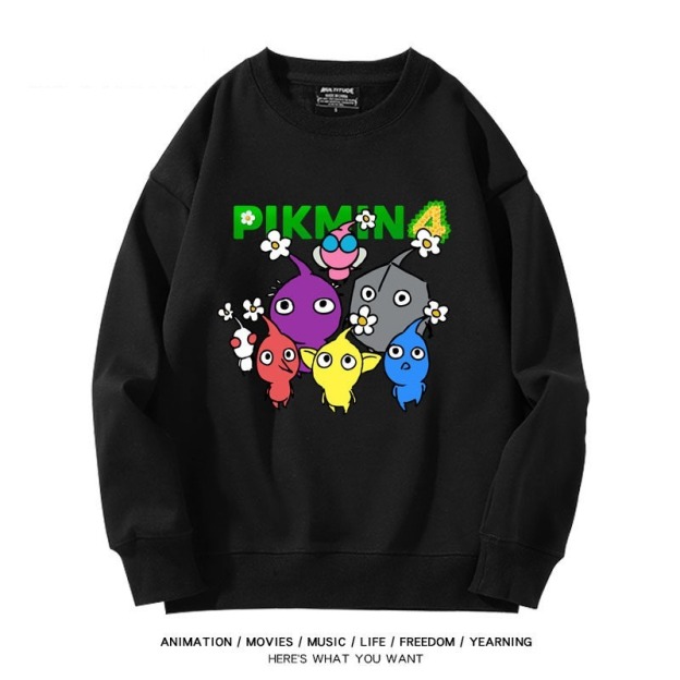 皮克敏PIKMIN4聯名男女同款情侶親子 圓領長袖