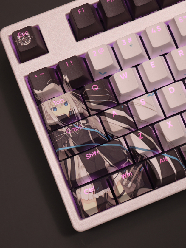 碧藍航線江風透光RGB108鍵標準配列衛星軸鍵帽-CASEZONE