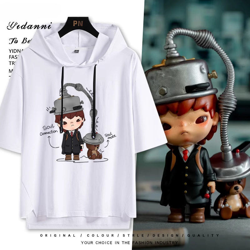 Hirono小野 連帽短袖T恤-CASEZONE