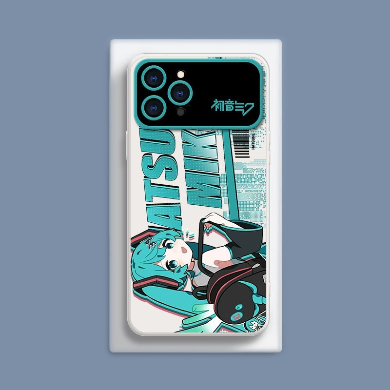 初音未來液態大視窗全包矽膠防摔軟殼-CASEZONE