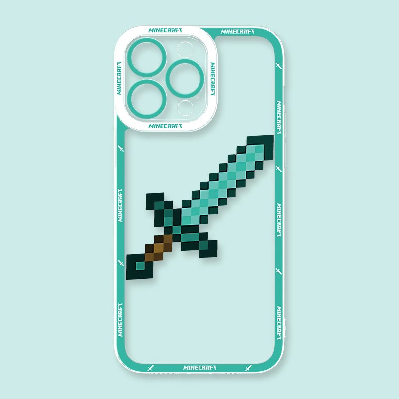 Minecraft我的世界透明防摔軟殼-CASEZONE