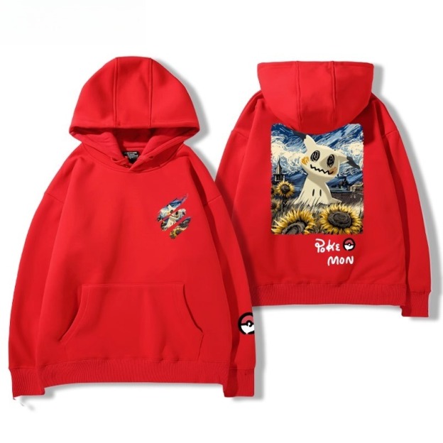 寶可夢油畫系列 聯名衛衣2025秋冬新款親子情侶裝連帽衛衣