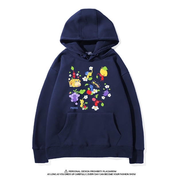 皮克敏PIKMIN4 聯名衛衣新款 親子情侶裝連帽衛衣