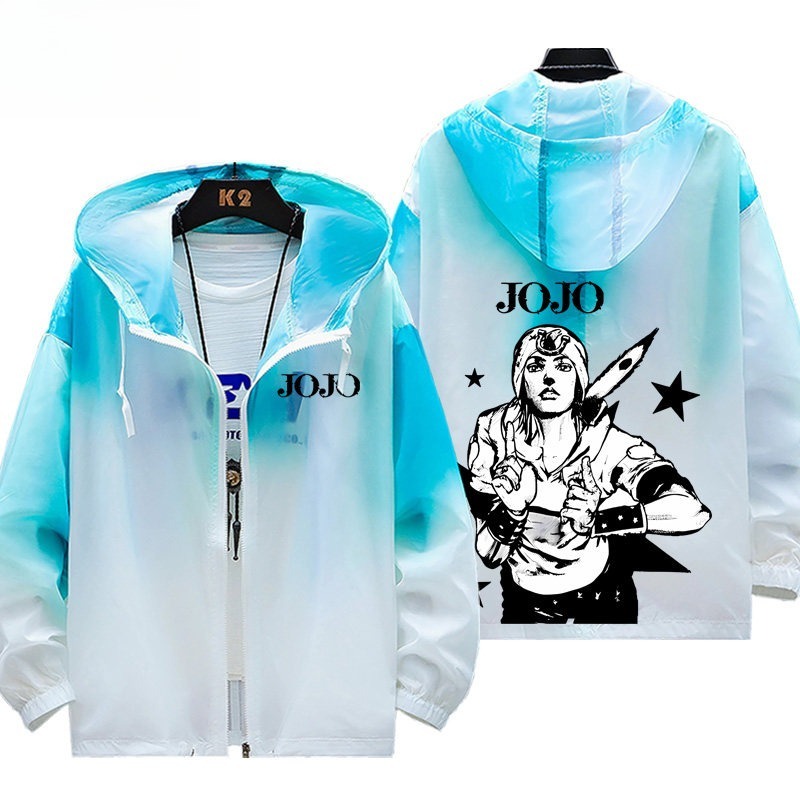 JOJO的奇妙冒險 輕薄透氣漸變防曬衣外套