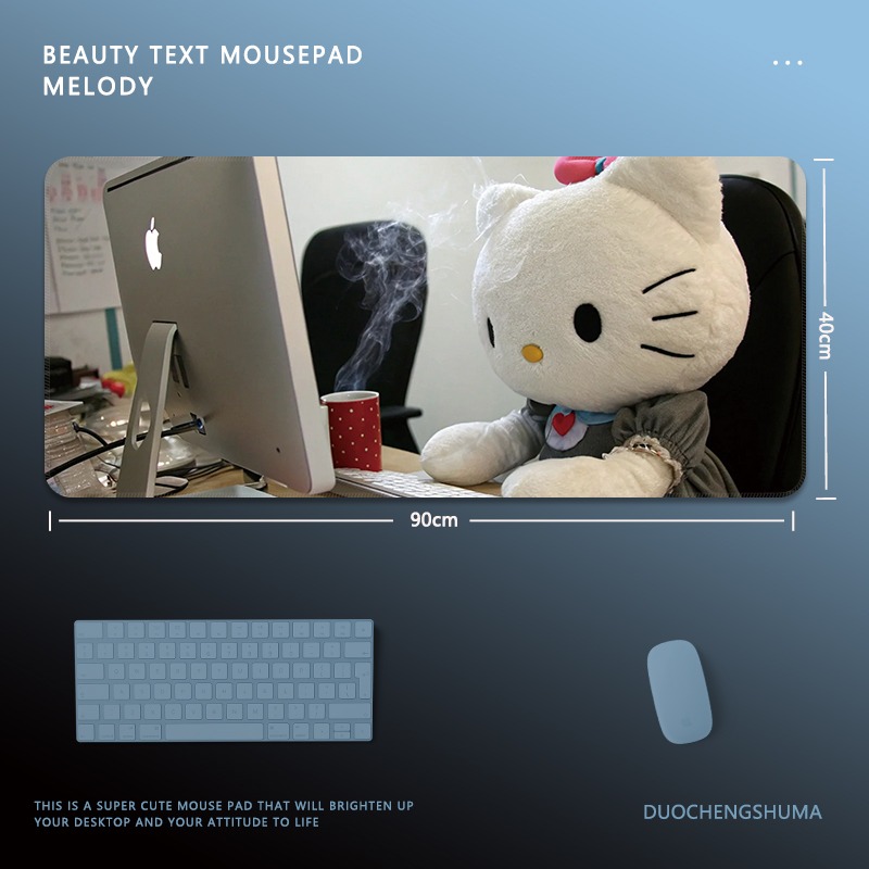 Hello Kitty 主題桌墊 布質滑鼠墊-CASEZONE