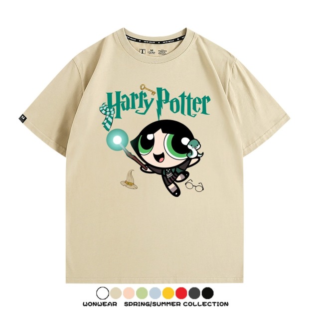飛天小女警 X Harry Potter周邊 印花短袖T恤