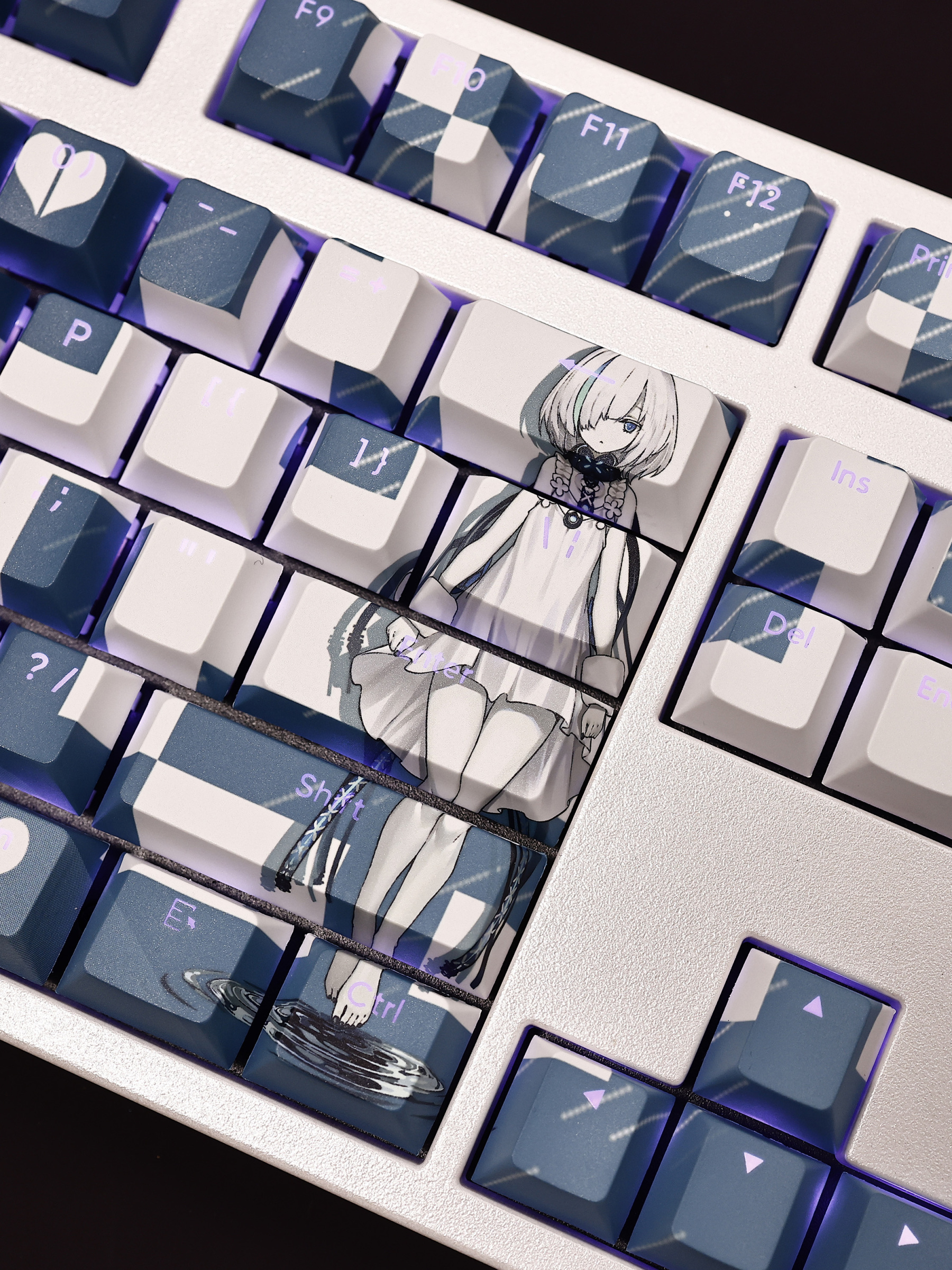 碧藍航線領航員TB透光RGB108鍵標準配列衛星軸鍵帽-CASEZONE