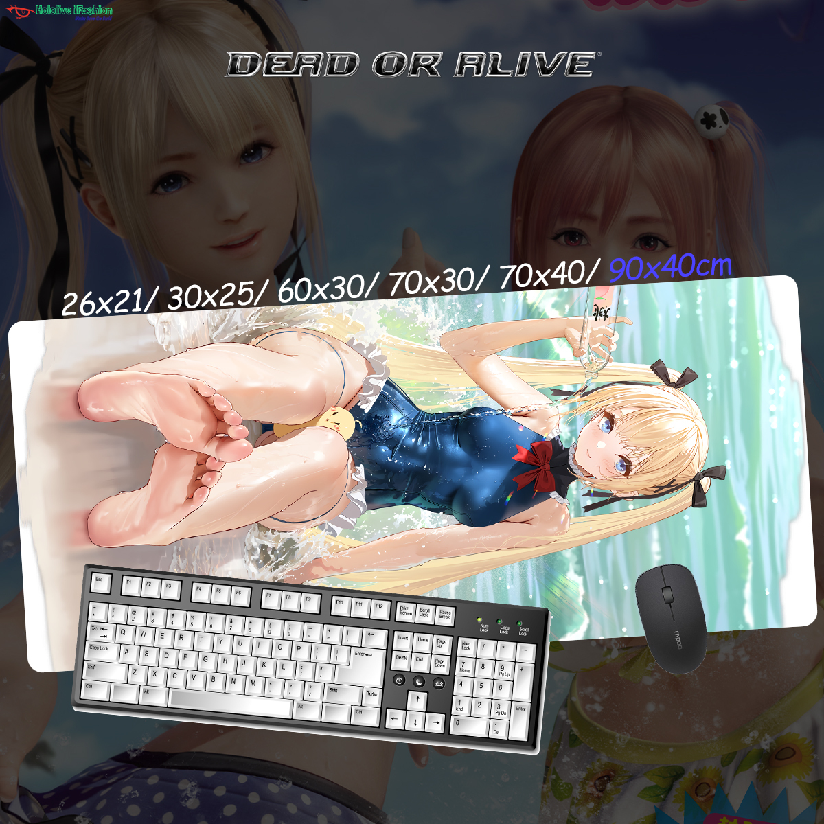 生死格鬥系列 超大鎖邊主題桌墊 布質滑鼠墊