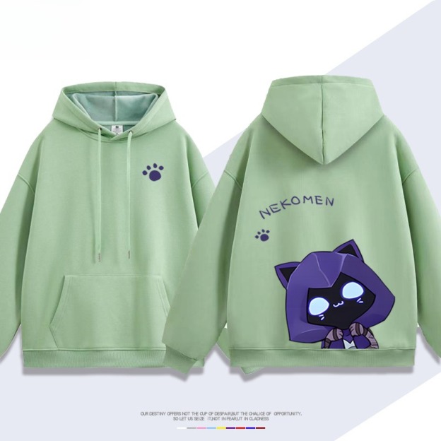 瓦羅蘭特歐門貓貓新款 親子情侶男女連帽衛衣