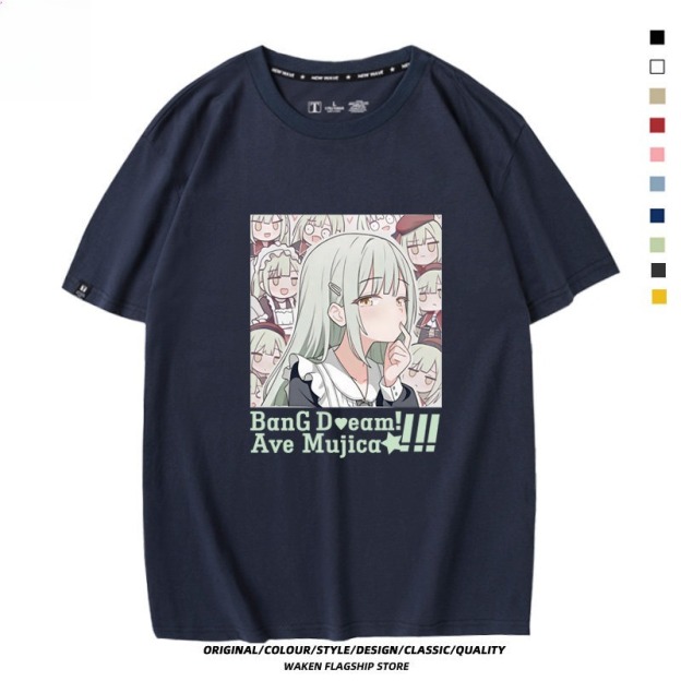 BanG Dream! Ave Mujica 印花短袖T恤